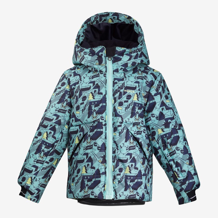 Wedze Skijacke Kinder warm einfacher Reissverschluss - 100 Druck