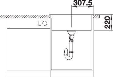Actual product image Blanco Pleon 6 (Top-mounted sink, 51 cm, 61.50 cm)