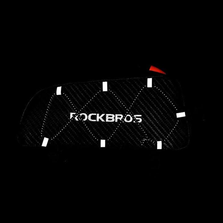 Actual product image Rockbros 039BK bicycle frame bag 1 l with braid - black (1 l, Frame bag)