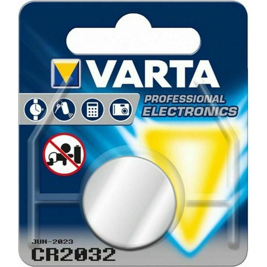Varta 3V BIOS ličio baterija 10vnt. (1 pz., CR2032, 220 mAh), Batterie + pile