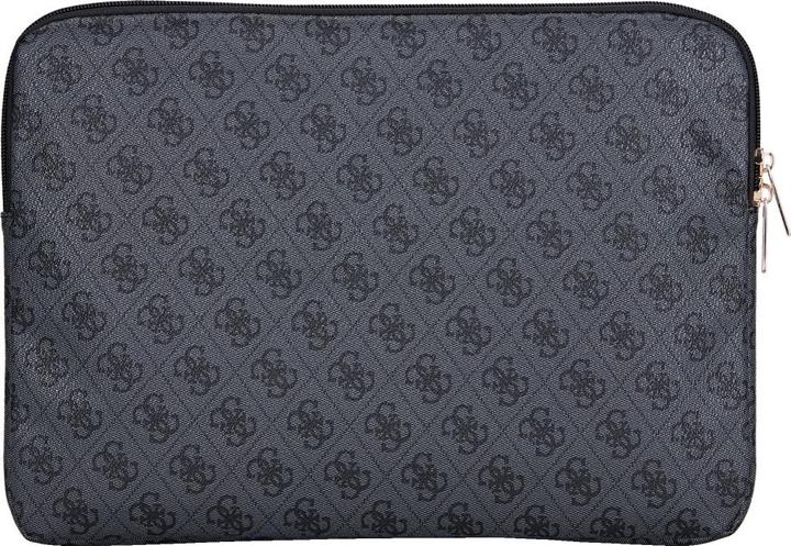 Actual product image Guess Bag Sleeve 14" 4G Zipper Pocket Triangle Logo black (14")