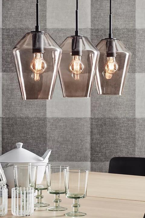 Produktbild Markslöjd Pendelleuchte Retro, 3 x E27, max. 60W, Schwarz/Smoke (E27)