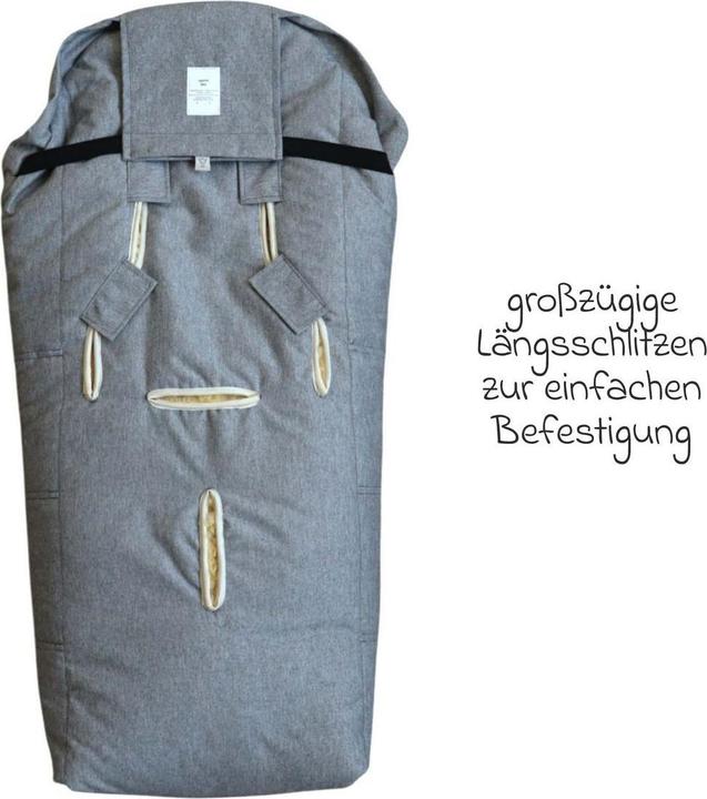Image du produit Kaiser Baby Kaiser Lammfell Fusssack Iglu 2.0, light grey melange