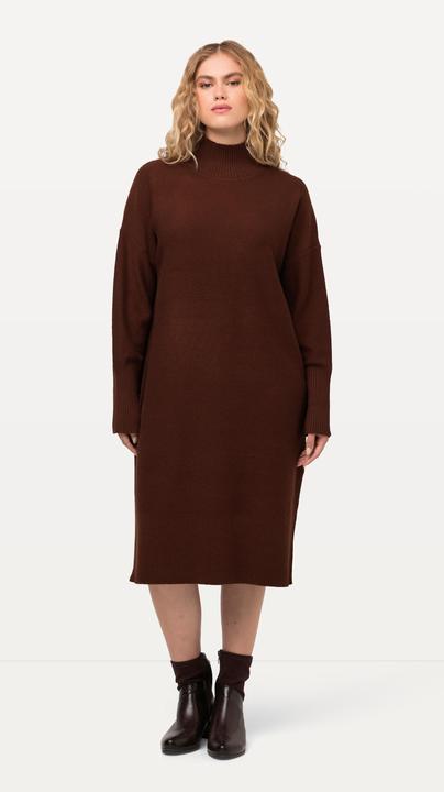Immagine prodotto Ulla Popken Abito midi di maglia dal taglio oversize con collo alto e maniche lunghe (50, 52)