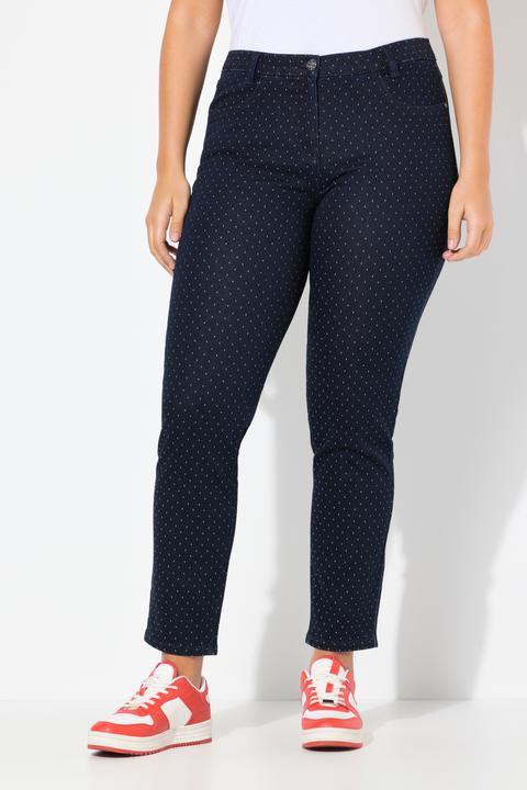 Produktbild Ulla Popken Jeans Sarah, Punkte, schmales, konisches Bein (62)