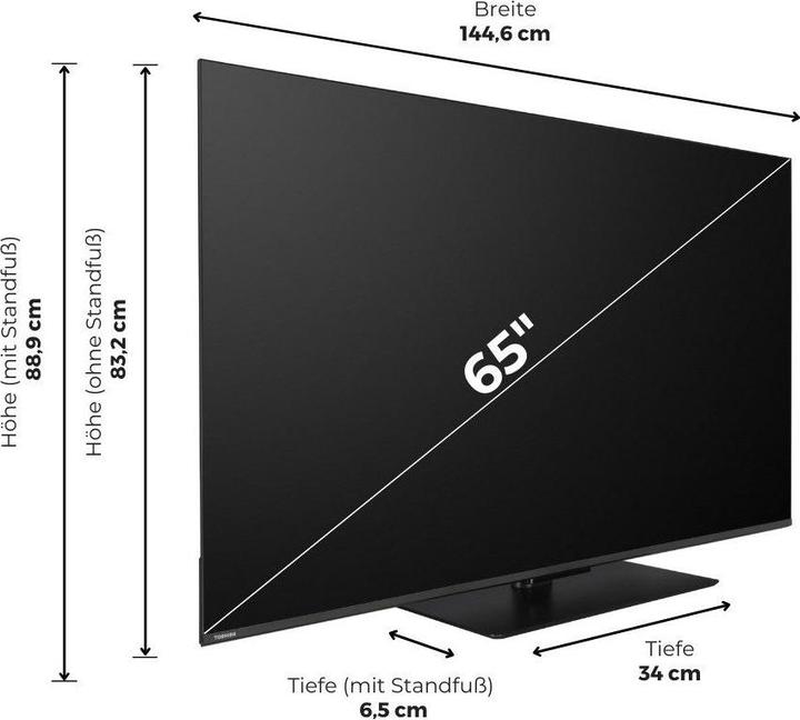 Actual product image Toshiba 65UV6F63DA (65", UHD)