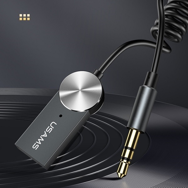 Productafbeelding Usams Audio Bluetooth 5.0 USB-AUX adapter SJ464JSQ01 (US-SJ464) (Zender en ontvanger)