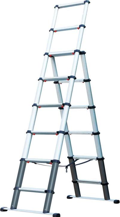 Actual product image Haupa Telescopic ladder aluminium 2x6step 392804 (Telescopic ladder)