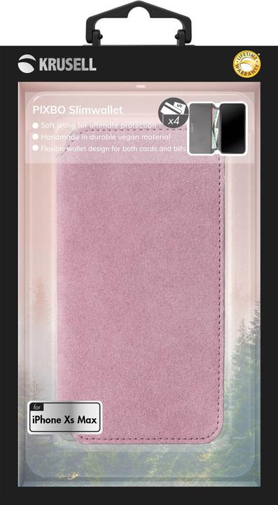 Productafbeelding Krusell Broby 4 Card SlimWallet Apple iPhone XS Max roze (Apple iPhone XS Max)