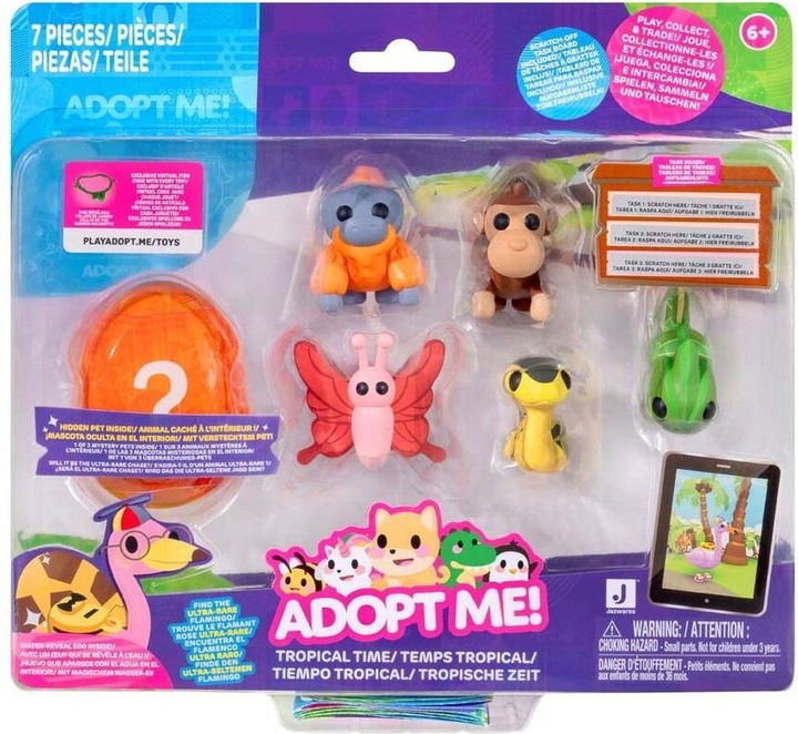 Productafbeelding Adopt Me Set met 6 figuren - Tropische Tijd