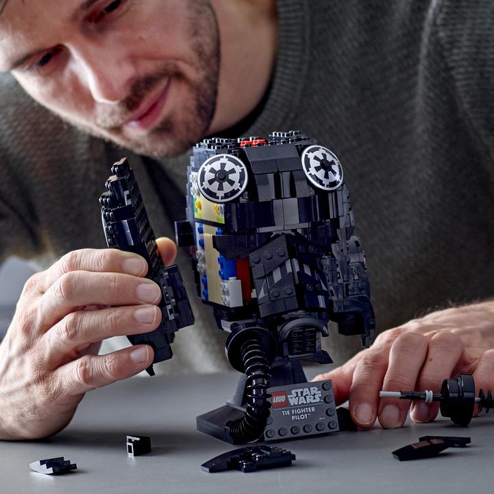 Actual product image LEGO TIE Fighter Pilot Helmet (75274, LEGO Star Wars)
