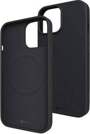 Actual product image prio Silicone protective case MAG for iPhone 15 (6.1 inch) black (Apple iPhone 15)