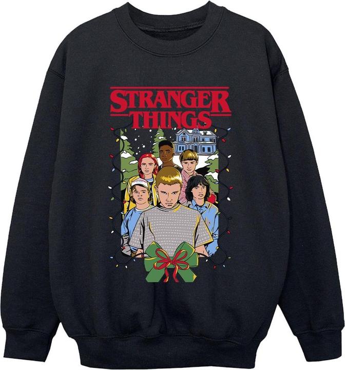 Immagine prodotto Netflix Stranger Things Christmas Poster Felpa Ragazzi (152, 158)