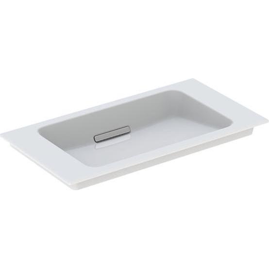 Geberit, Waschbecken, One Möbelwaschtisch 500391, ohne Hahnloch, mit Überlauf, 750x400mm (400 mm, 750 mm)
