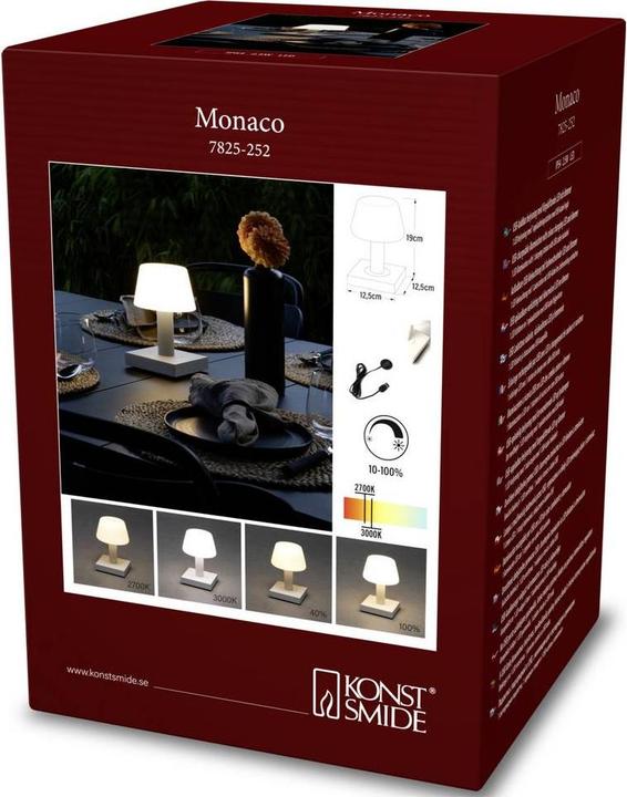Actual product image Konstsmide Table lamp USB Monaco, 2700-3000 K, 2.5 W, White (114 lm)