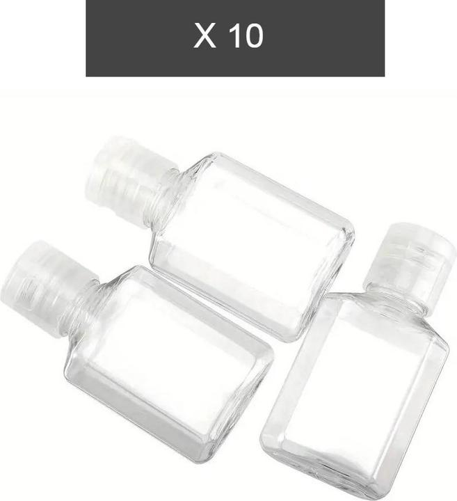 Immagine prodotto Swissdetector 10 X Durchsichtige Plastikflaschen zu 1,01 oz (Sacchi liquidi)