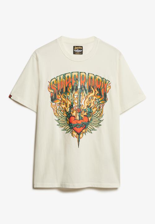 Actual product image Superdry Biker Rock Graphic Loose Tee (L)