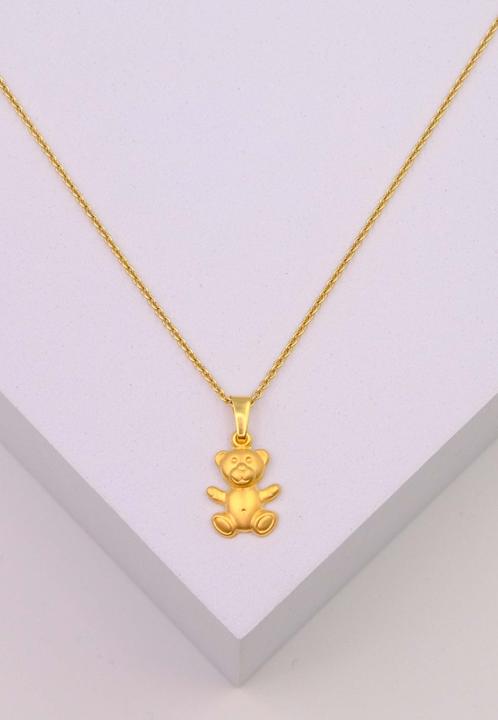 Immagine prodotto Muau Ciondolo orsetto oro giallo 750, 19x10mm (Oro giallo 750/18 carati)