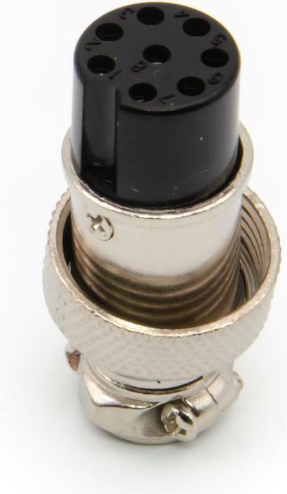 Actual product image Purecrea GX16-8P Plug 16mm Male for Cable Mounting