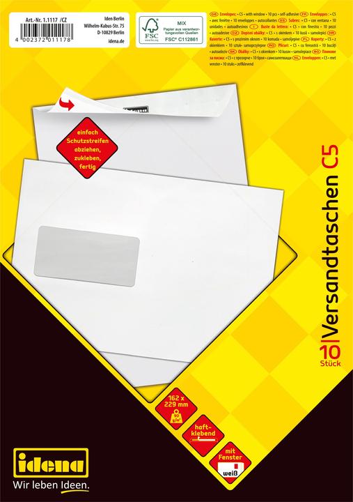 Image du produit Idena VT C5 blanc 90g 10er hk m.F. FSC-Mix (10 pcs)