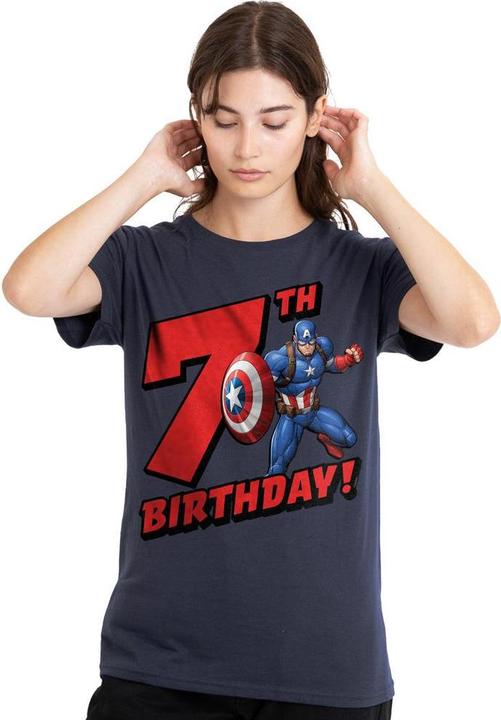Produktbild Captain America TShirt 7. Geburtstag (M)