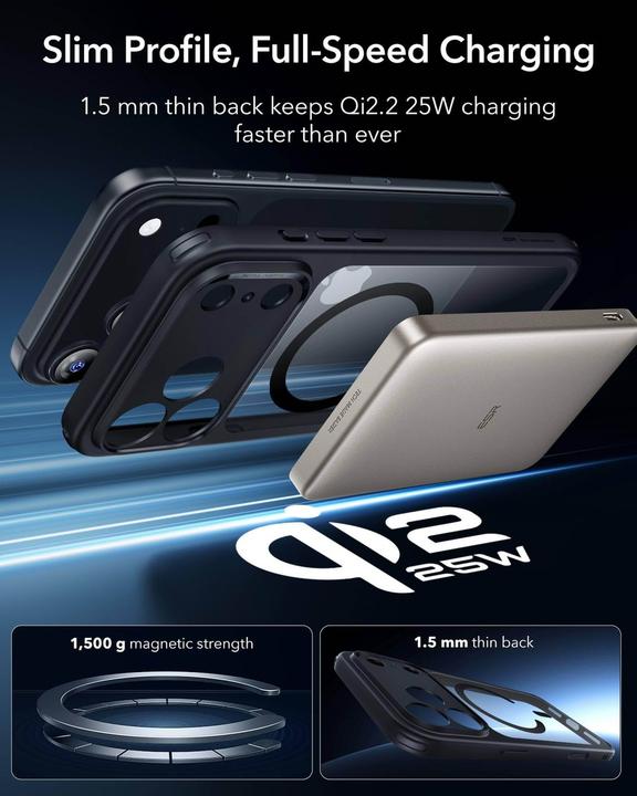 Produktbild ESR Classic Hybrid Magnetic Case (Camera Control) (Apple iPhone 17 Pro Max)