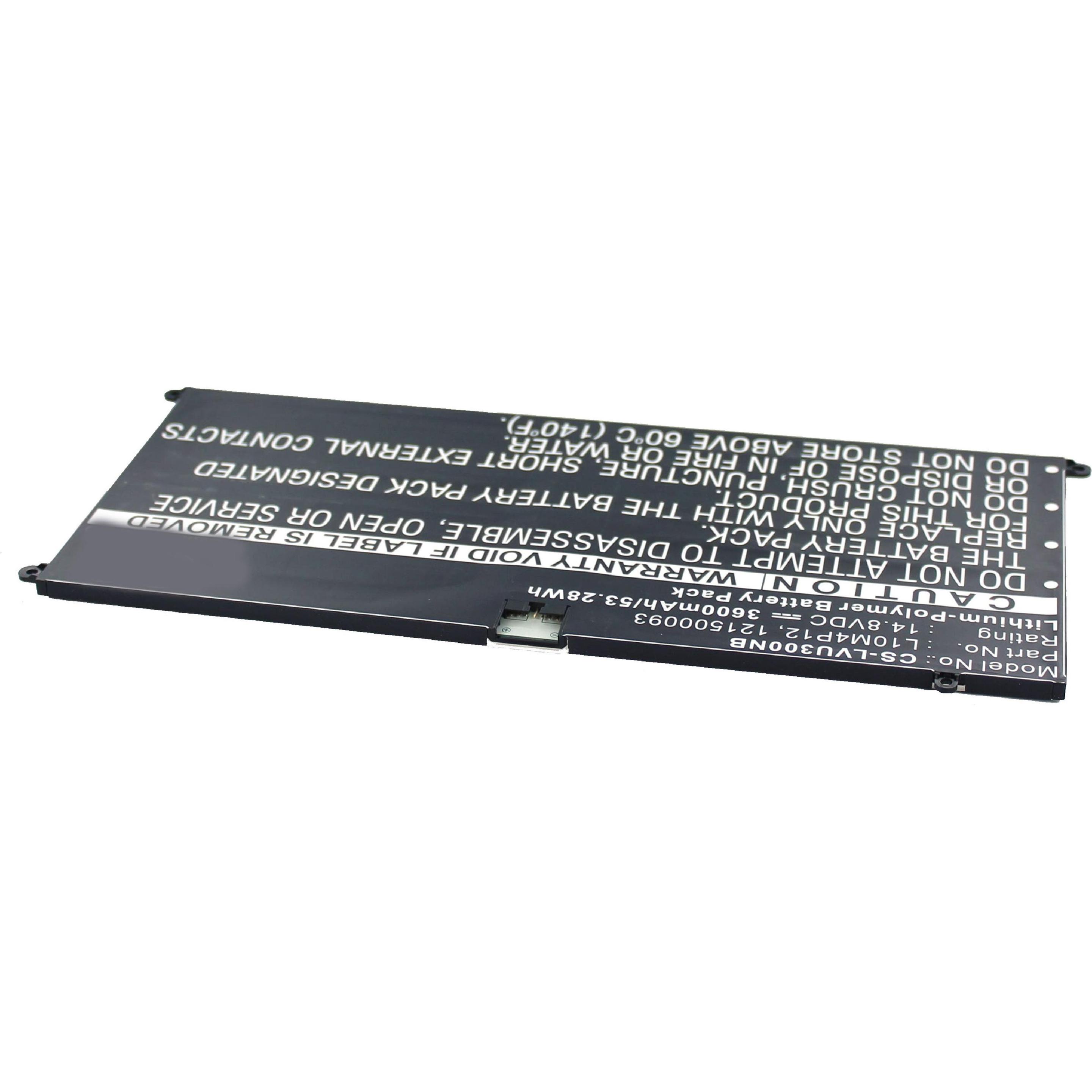 AGI 14072 Lithium Polymer 3600mAh 14.8V Wiederaufladbare Batterie (3600 mAh), Notebook Akku, Schwarz