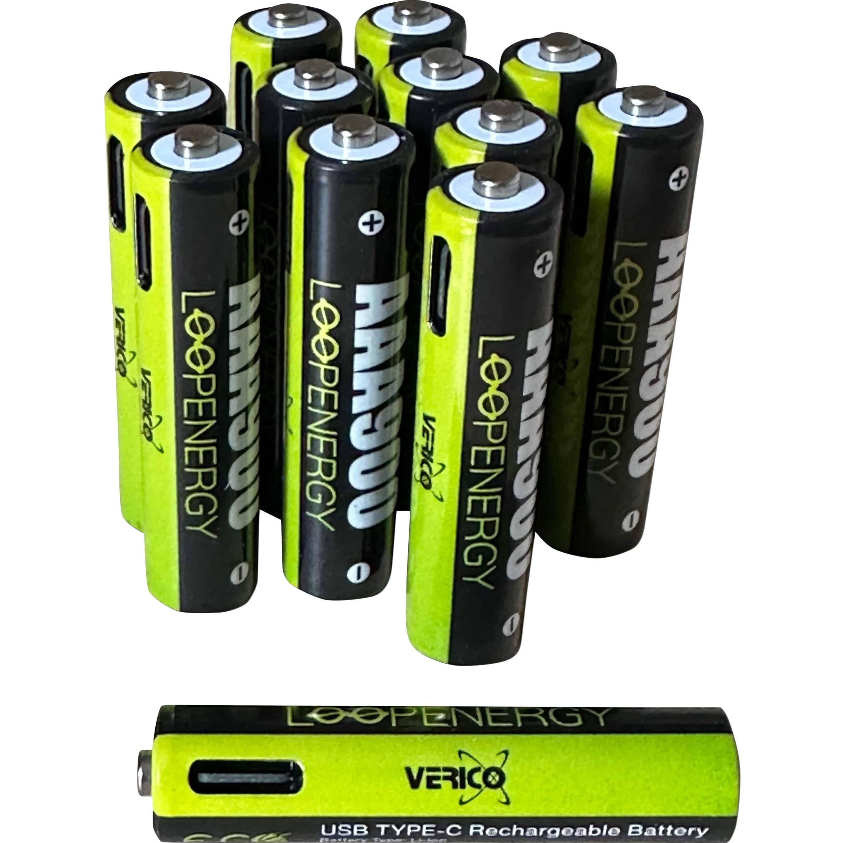 Verico Loop Energy AAA (12 Stk., AAA, 900 mAh), Batterien + Akkus