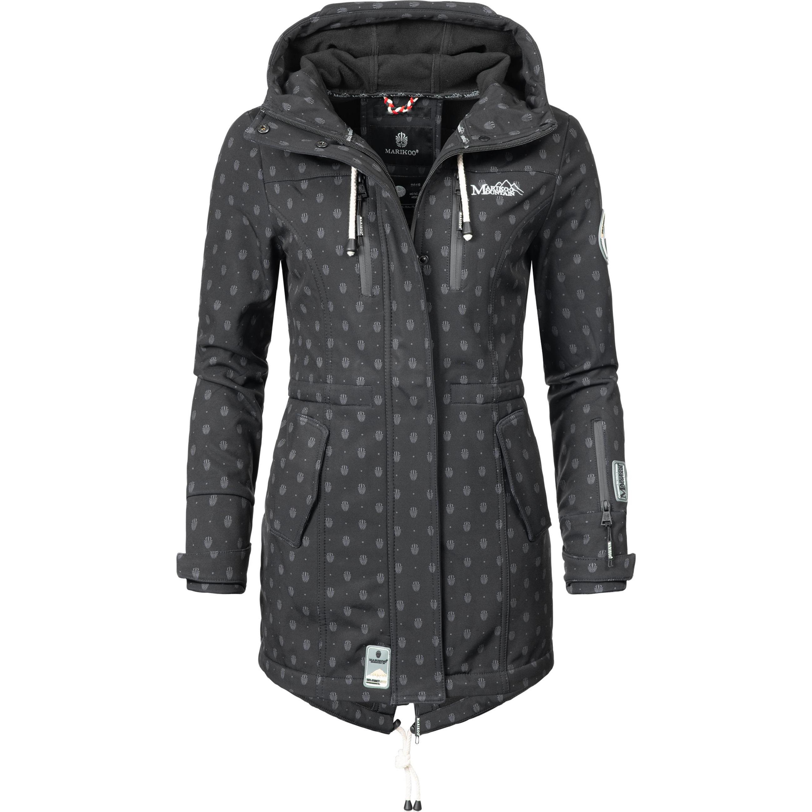 Marikoo, Damen, Jacke, Zimtzicke (XL), Schwarz, XL
