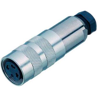 Schubiger Serie 423 5 pole M16 female connector, Elektronikkabel + Stecker, Silber