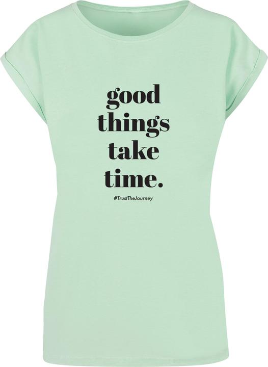 Actual product image Merchcode Ladies Good Things Take Time T-Shirt - 117487 (L)