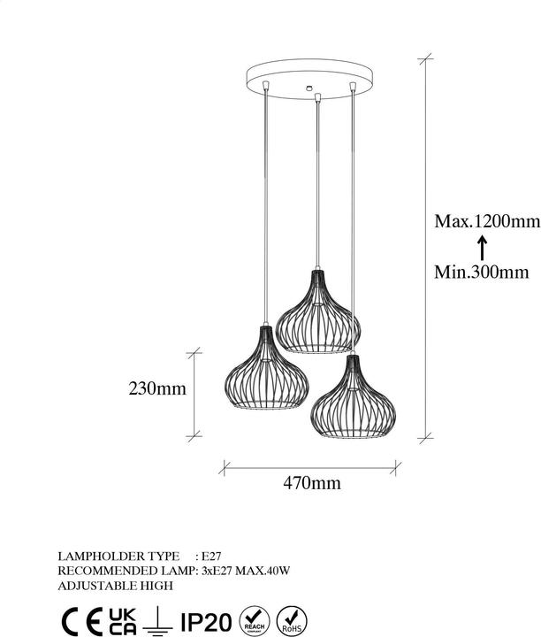 Produktbild Opviq Desmond (E27)