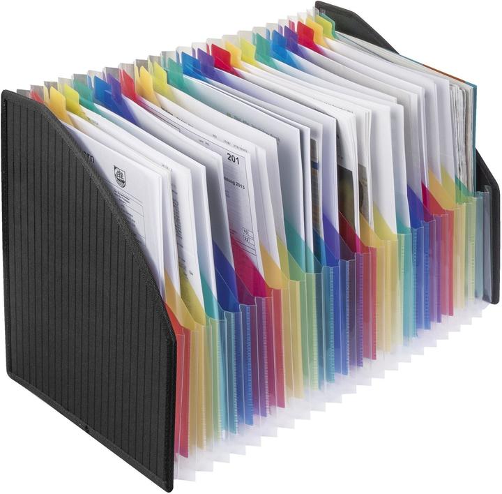 Produktbild Veloflex Stehsammler-/Fächerbox, PP, 255 x 150 x 40 mm, 320 mm, schwarz (A4)