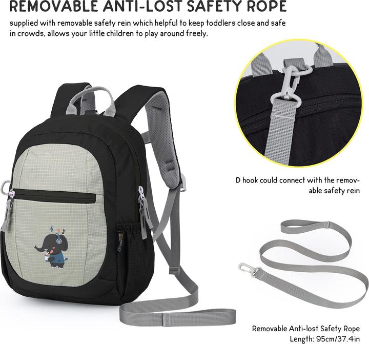 Produktbild Only-Bags.Store Kleinkind-Rucksack mit Leine Kindergarten-Rucksack