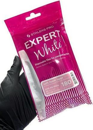 Produktbild Staleks Replacement sanding paper Expert 40 grit 180 (White Disposable Files for Crescent Nail