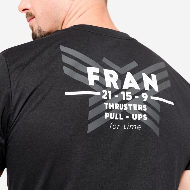 Produktbild Domyos Men's Slim-Fit Breathable Cross Training T-Shirt - Black (XL)
