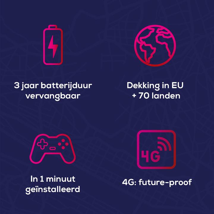 Produktbild Loca 2 GPS Tracker - Geen abonnement nodig - 3 jaar batterijduur - Waterdicht (IP67) - GPS tracker voor A