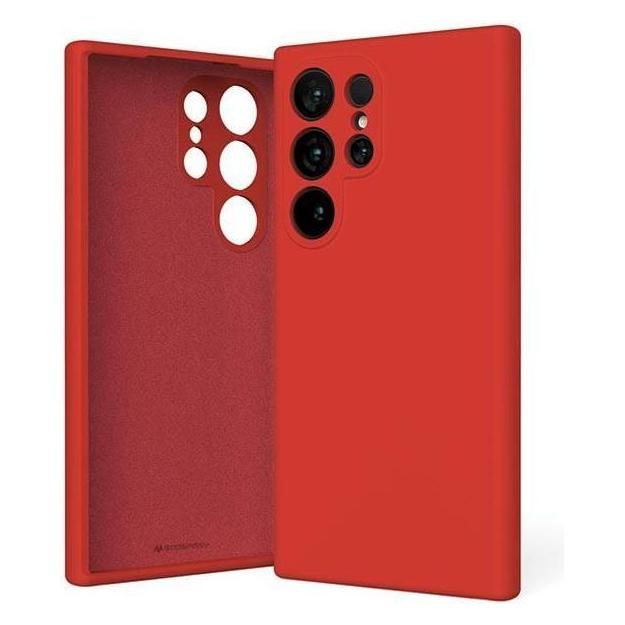 Mercury Rosso Silicone S928 Czerwony/ (Samsung Galaxy S24 Ultra), Cover Smartphone,