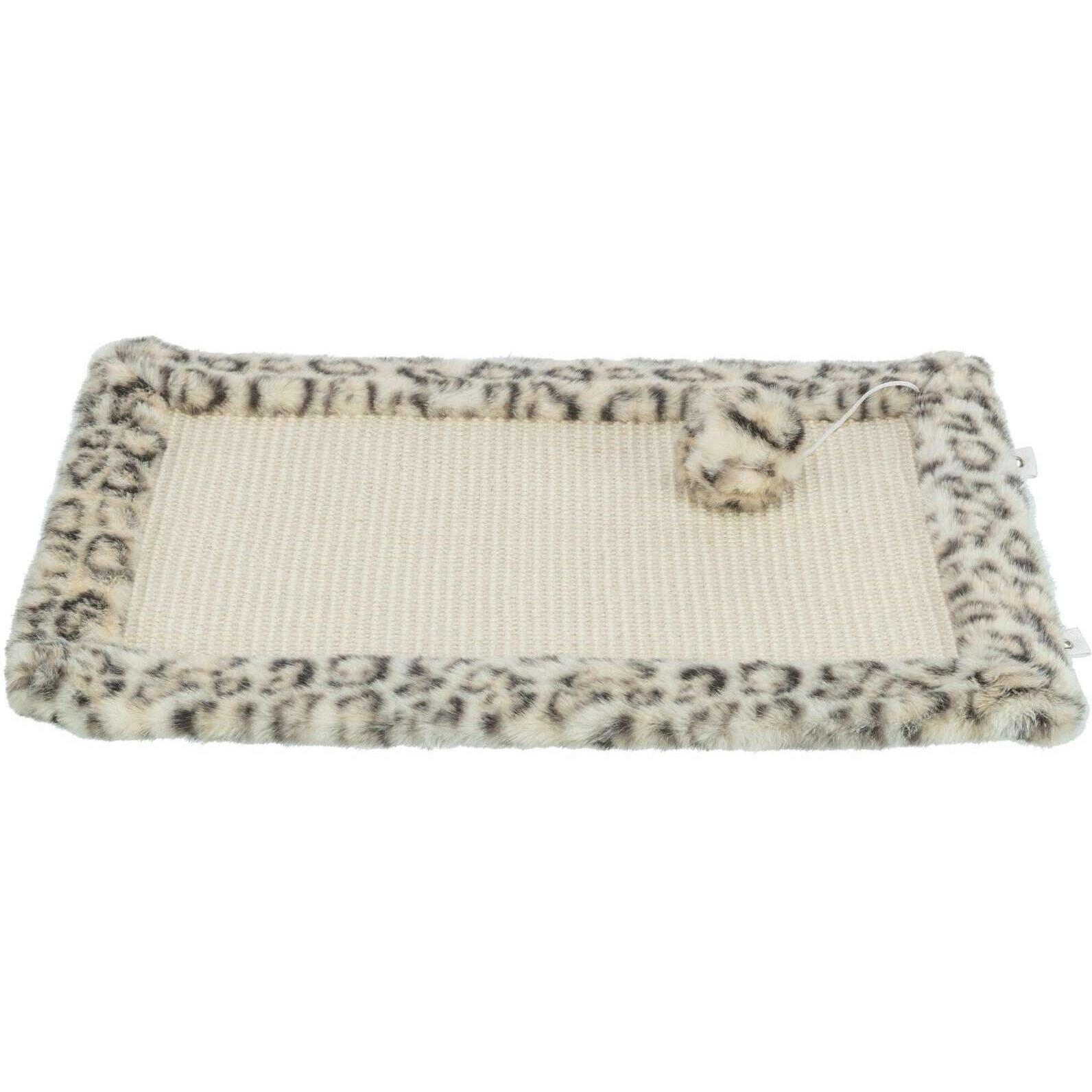 Meilleurs prix pour Tapis Grattoir Pour Chats Trixie Leo 55 X 35 Cm Crème Imprimé Léopard Sisal