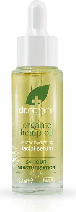 Dr. Organic Hemp Oil Facial Serum Moisturising Combination Skin Men Women Natural Vegan Cruelty-Free Paraben SLS (30 ml)