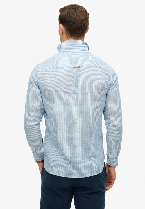 Produktbild Superdry VACATION L/S LINEN SHIRT Heren Overhemd (S)