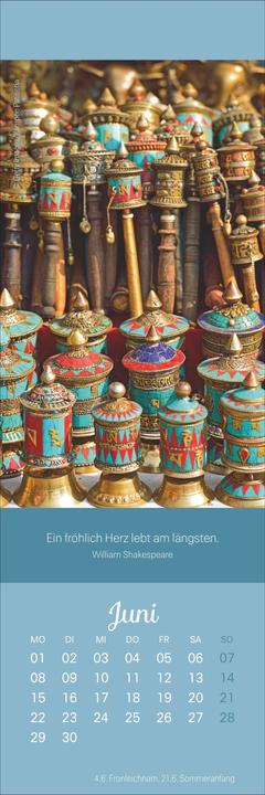 Produktbild Achtsamkeit Lesezeichen & Kalender 2026 (6 x 18 cm)