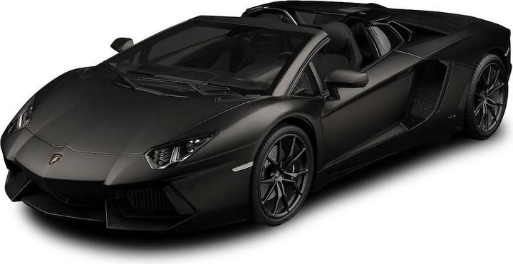 Actual product image Pocher Lamborghini Aventador LP700-4 Roadster Nero Nemesis