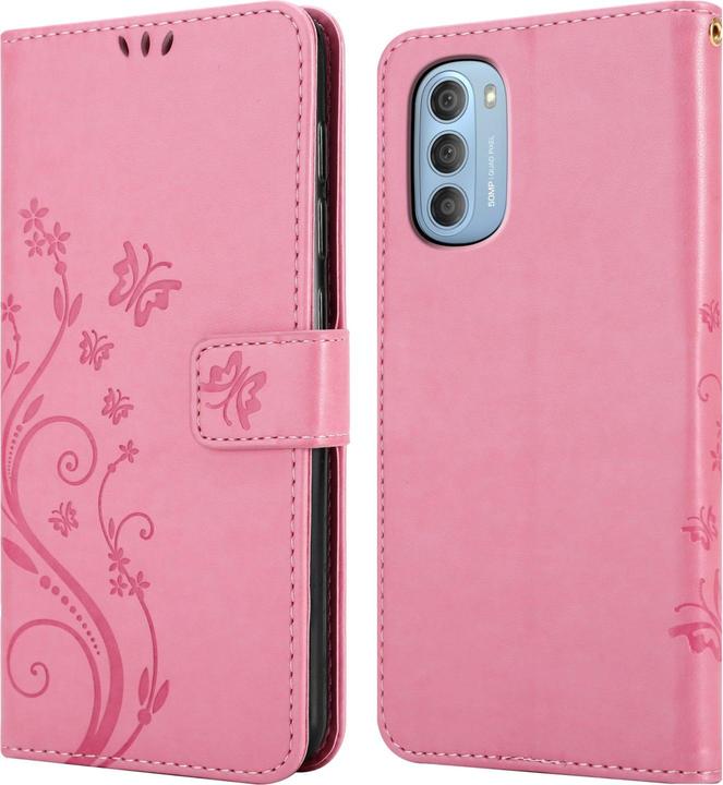 Actual product image Cadorabo Flower Book cover (Motorola Moto G51 5G)