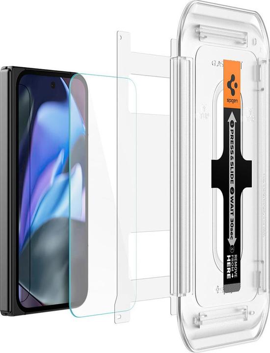Actual product image Spigen EZ Fit Tempered Glass Clear Screen Protector Google Pixel 9 Pro Fold 2-Pack (2 pcs., Google Pixel 9 Pro Fold)