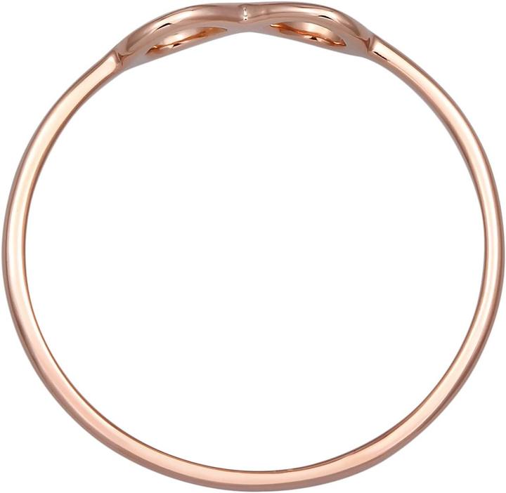 Produktbild Elli Premium Ladies Genuine Jewellery Ring Infinity Infinity Symbol Sign in 750 Rose Gold (52, 54, 56, 58, 750/18 K Gold)