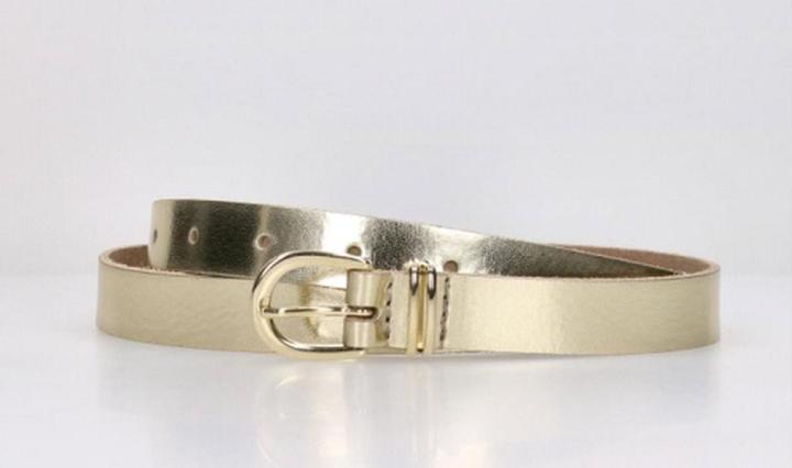 Produktbild DSTRCT Ladies Belt - Leder - 2 cm breit - 85 cm lang - Gold (85)