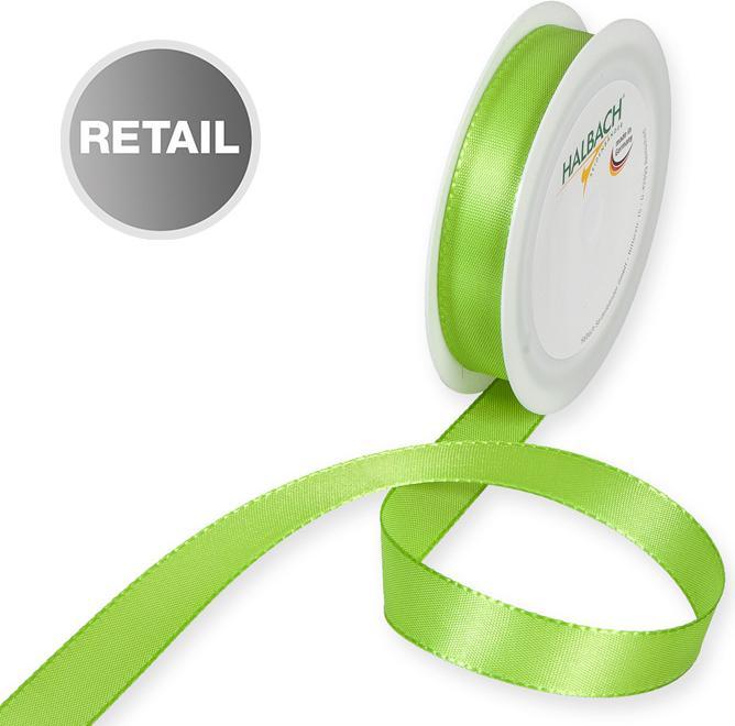 Actual product image Halbach woven taffeta ribbon, apple green
