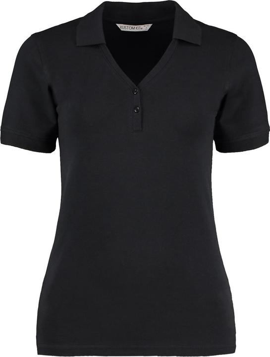Produktbild Kustom Kit Sophia Comfortec® KurzarmPoloshirt mit VAusschnitt (38)