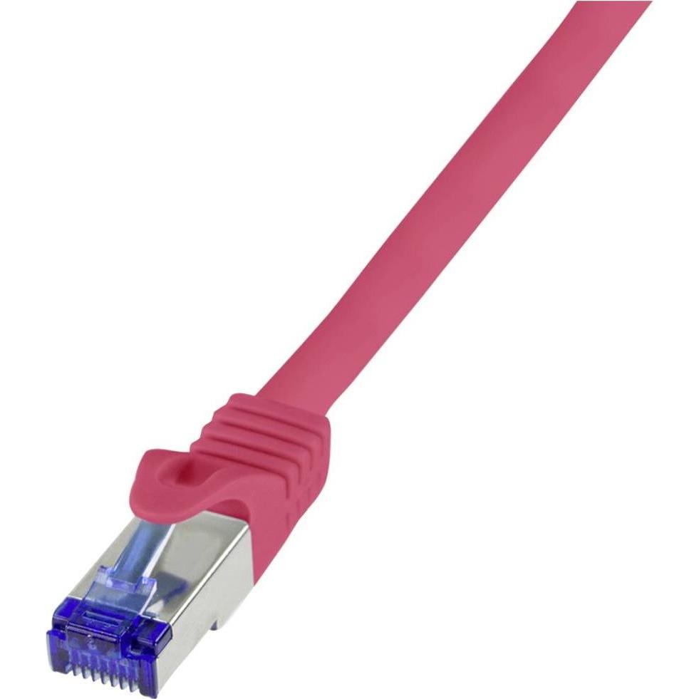 Thumbnail - LogiLink Patchkabel Ultraflex, Kat.6A, S/FTP, 10 m, rot (S/FTP, CAT6a, 10 m), Netzwerkkabel